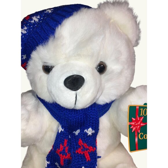 Holiday Christmas Teddy Bear Plush 10th Anniversary Limited Edition Kmart 1996 - Picture 5 of 16